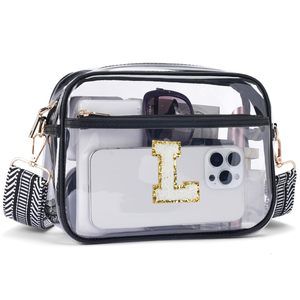 Clear Crossbody Bags Trendy, Stadium Aroved Clear Purses Cross :[